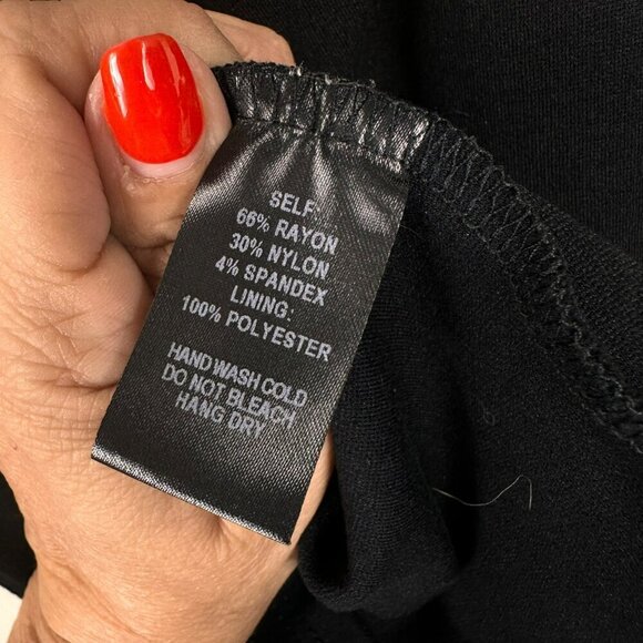 Lulus Little Black Dress‎ V Neck Back Cross Straps Bodycon Large - Picture 14 of 15